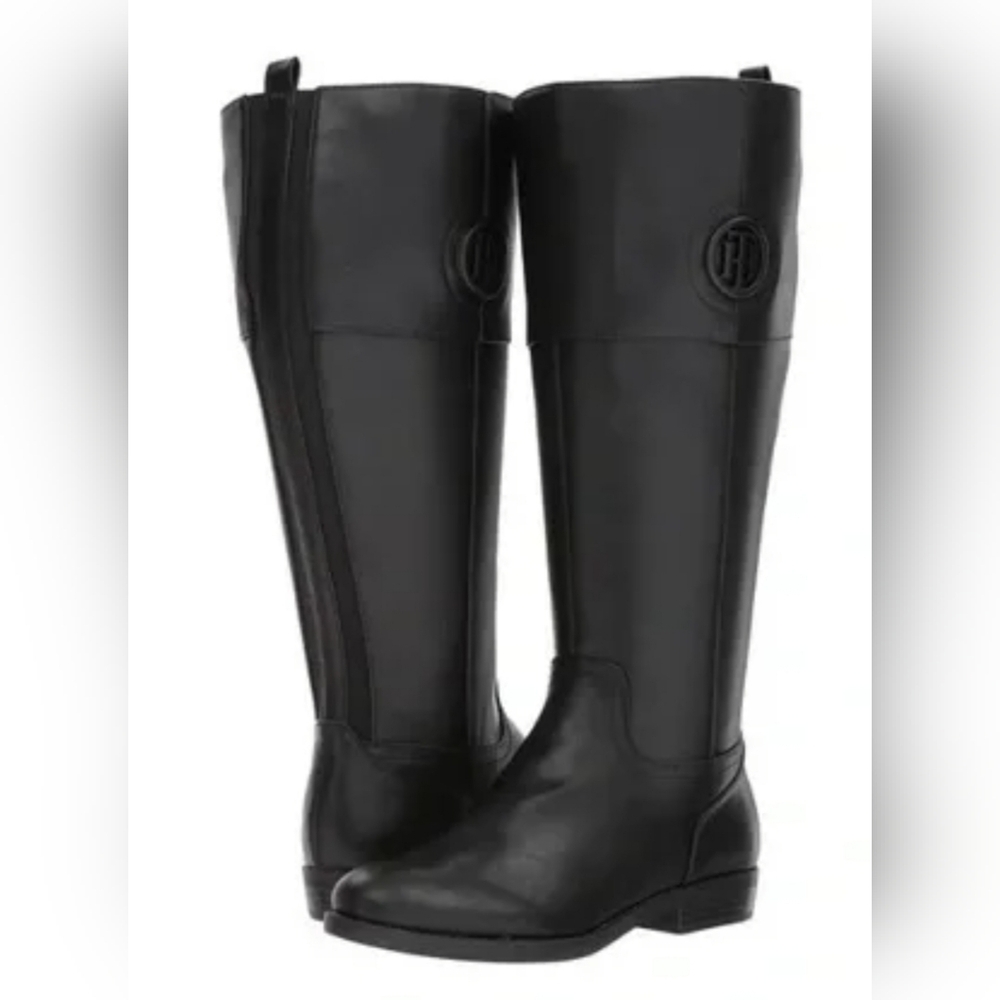 Tommy Hilfiger Black Riding Boots